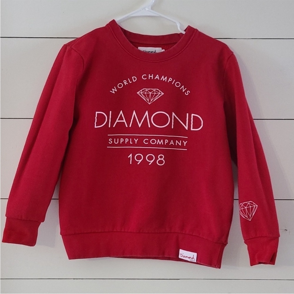 Diamond supply co Red craftsman crewneck Jrs XS​​​​